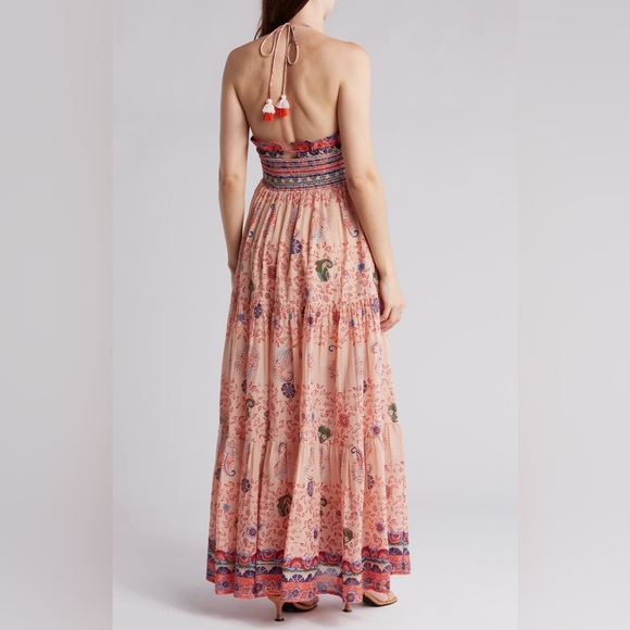 Raga Bohemian Halter Manisha Maxi Dress size Medium NWT - Picture 4 of 14
